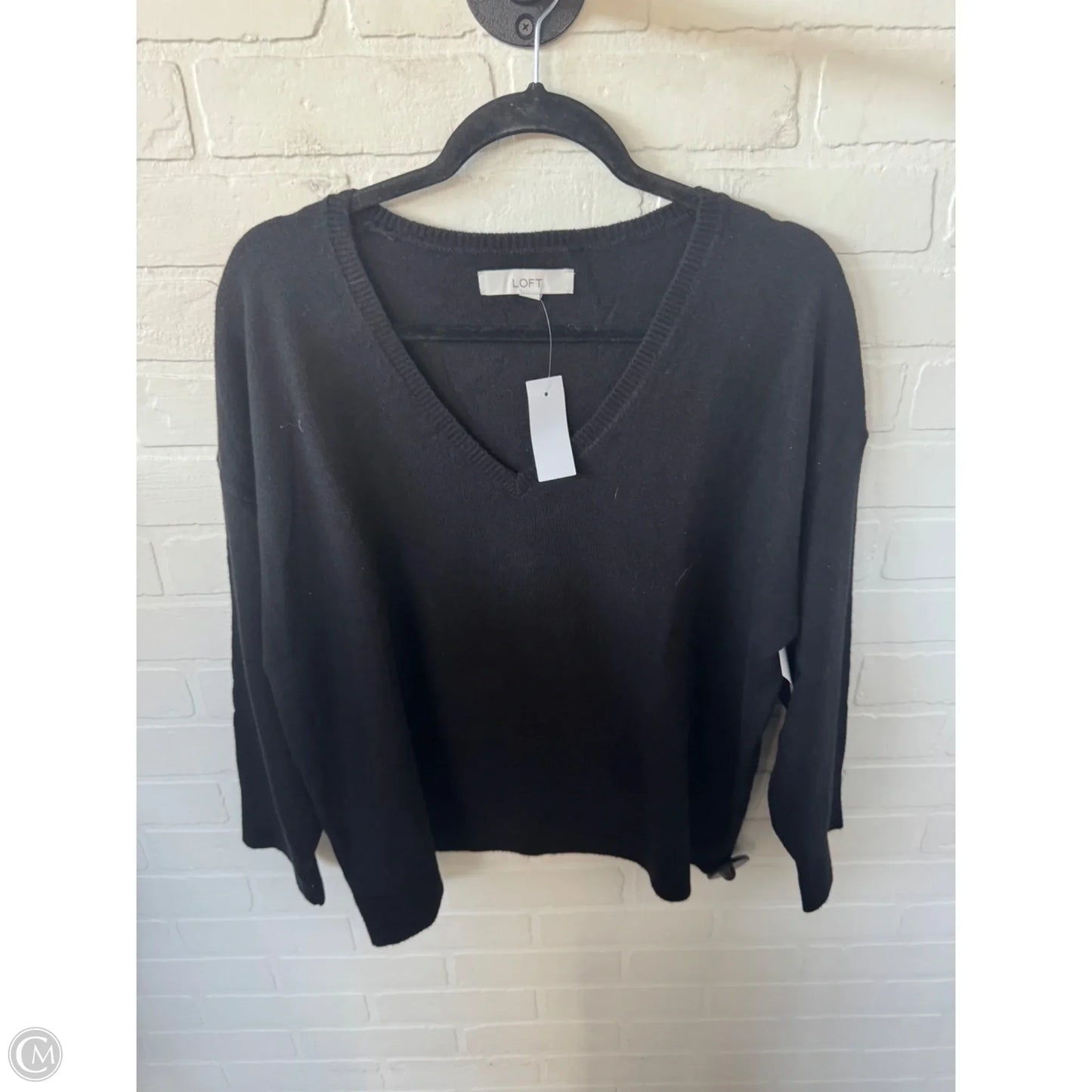Sweater By Loft In Black, Size: L
