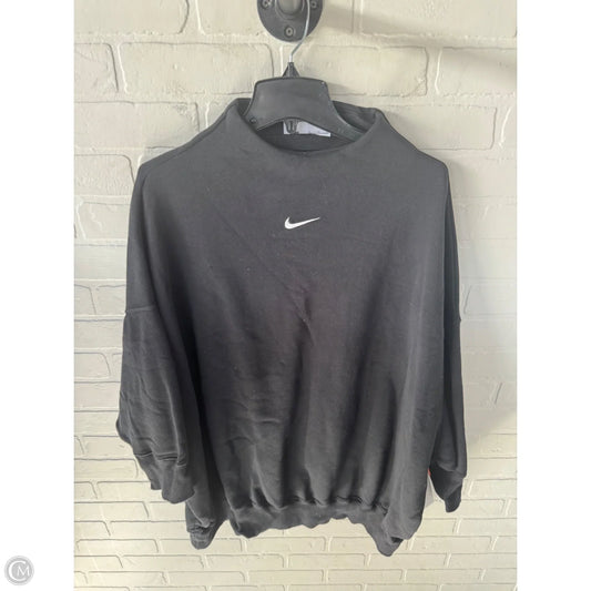 Sweatshirt Crewneck By Nike Apparel In Black, Size: Xl