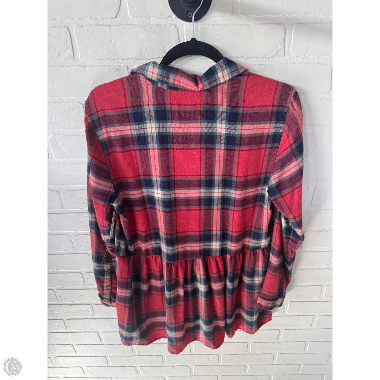 Top Long Sleeve By American Eagle In Red, Size: M