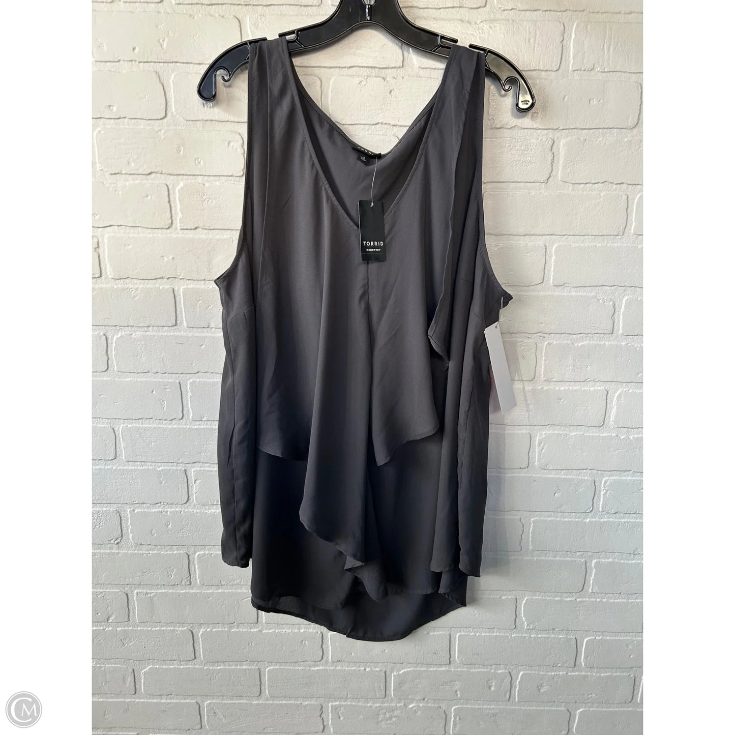 Top Sleeveless By Torrid In Grey, Size: 3x