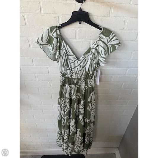 Dress Casual Maxi By Rachel Zoe In Green & White, Size: S