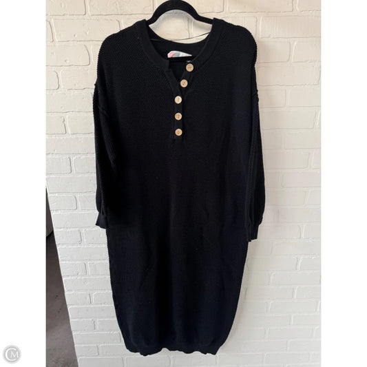 Dress Casual Midi By Free People In Black, Size: L