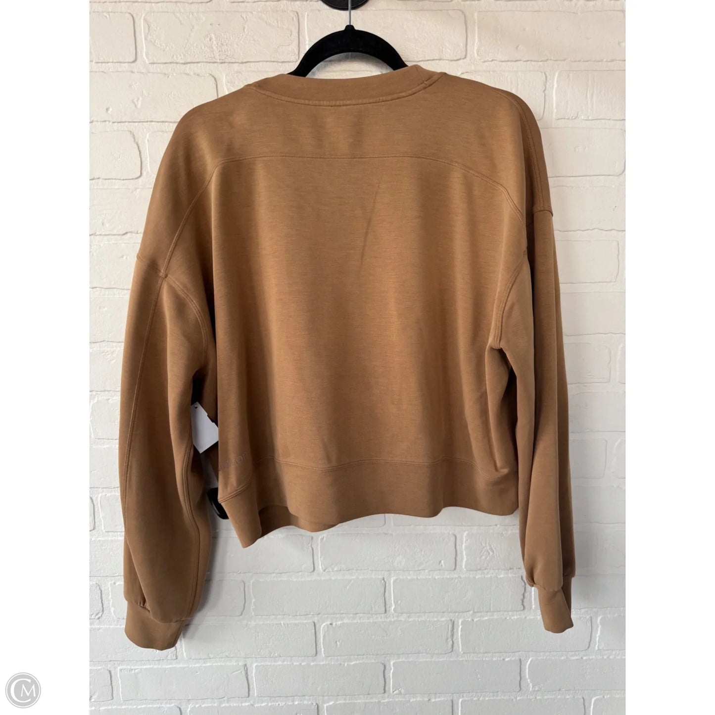 Athletic Sweatshirt Crewneck By Lululemon In Brown, Size: L