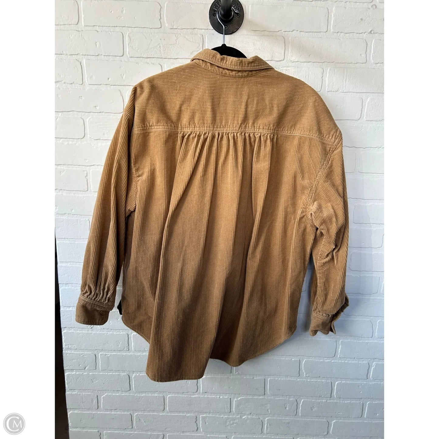 Jacket Shirt By Levis In Tan, Size: L