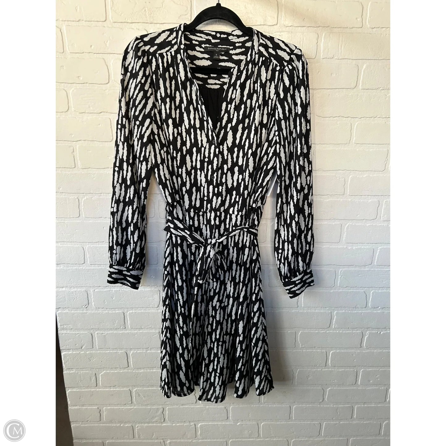 Dress Work By Banana Republic In Black & White, Size: S