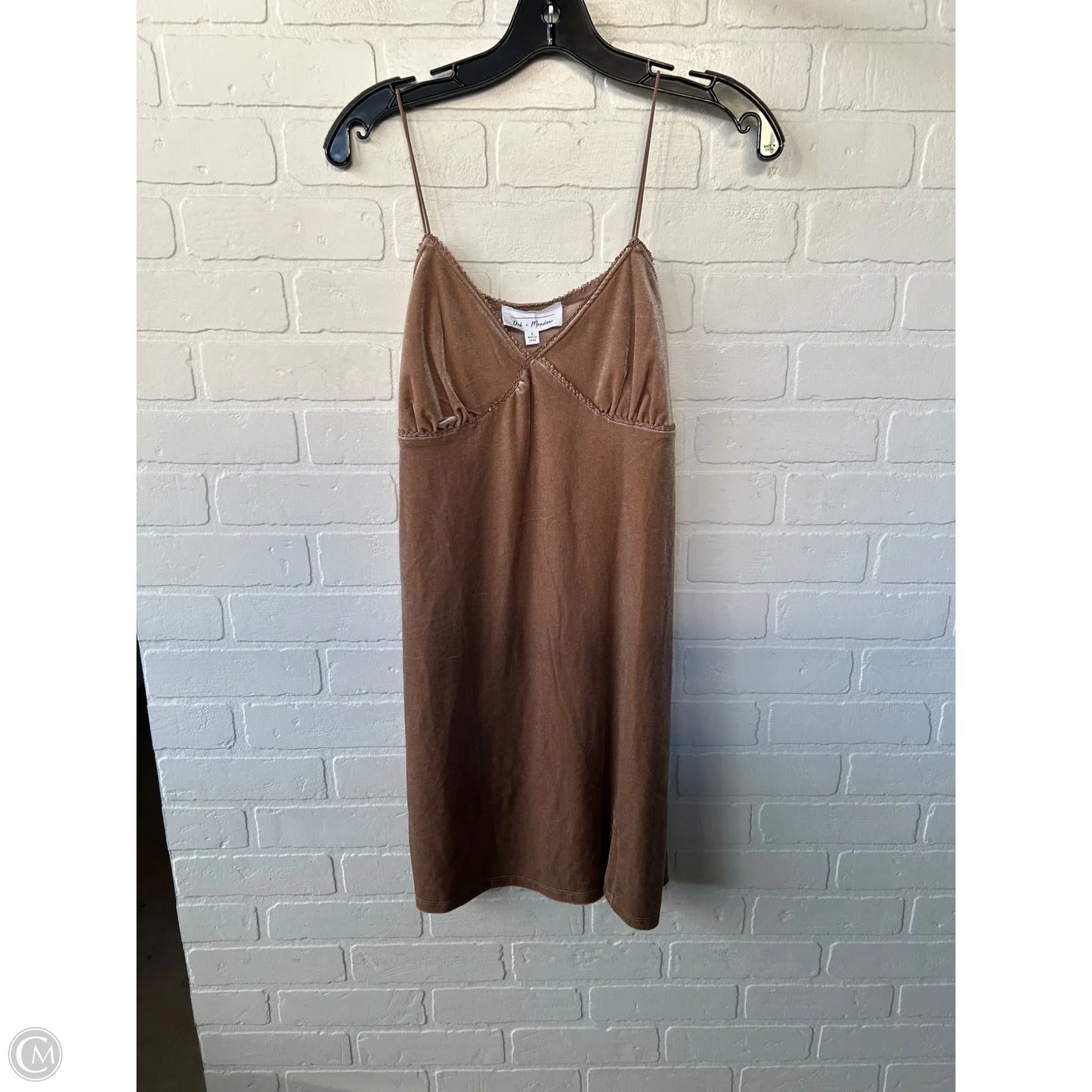 Dress Party Short By Clothes Mentor In Tan, Size: L