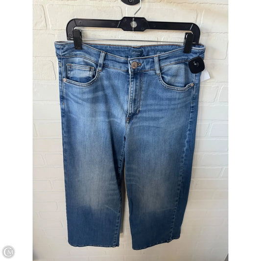 Jeans Wide Leg By J. Jill In Blue Denim, Size: 10