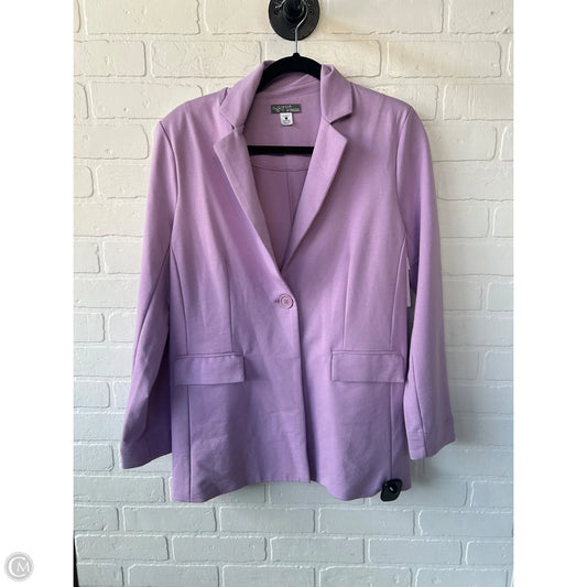 Blazer By Clothes Mentor In Purple, Size: S