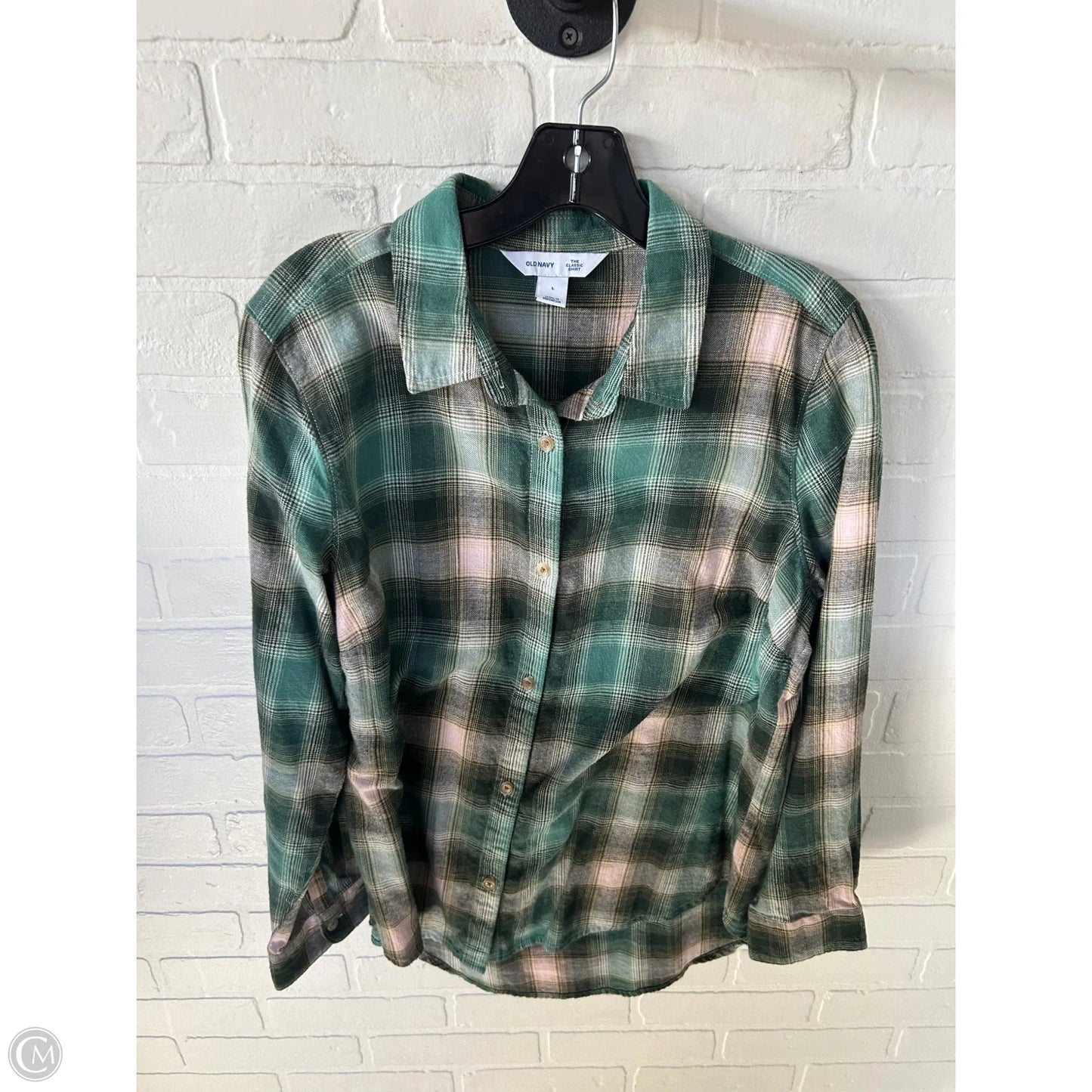 Top Long Sleeve By Old Navy In Green, Size: L