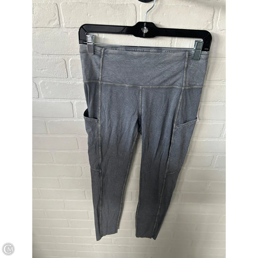 Athletic Leggings By Lululemon In Grey, Size: 8