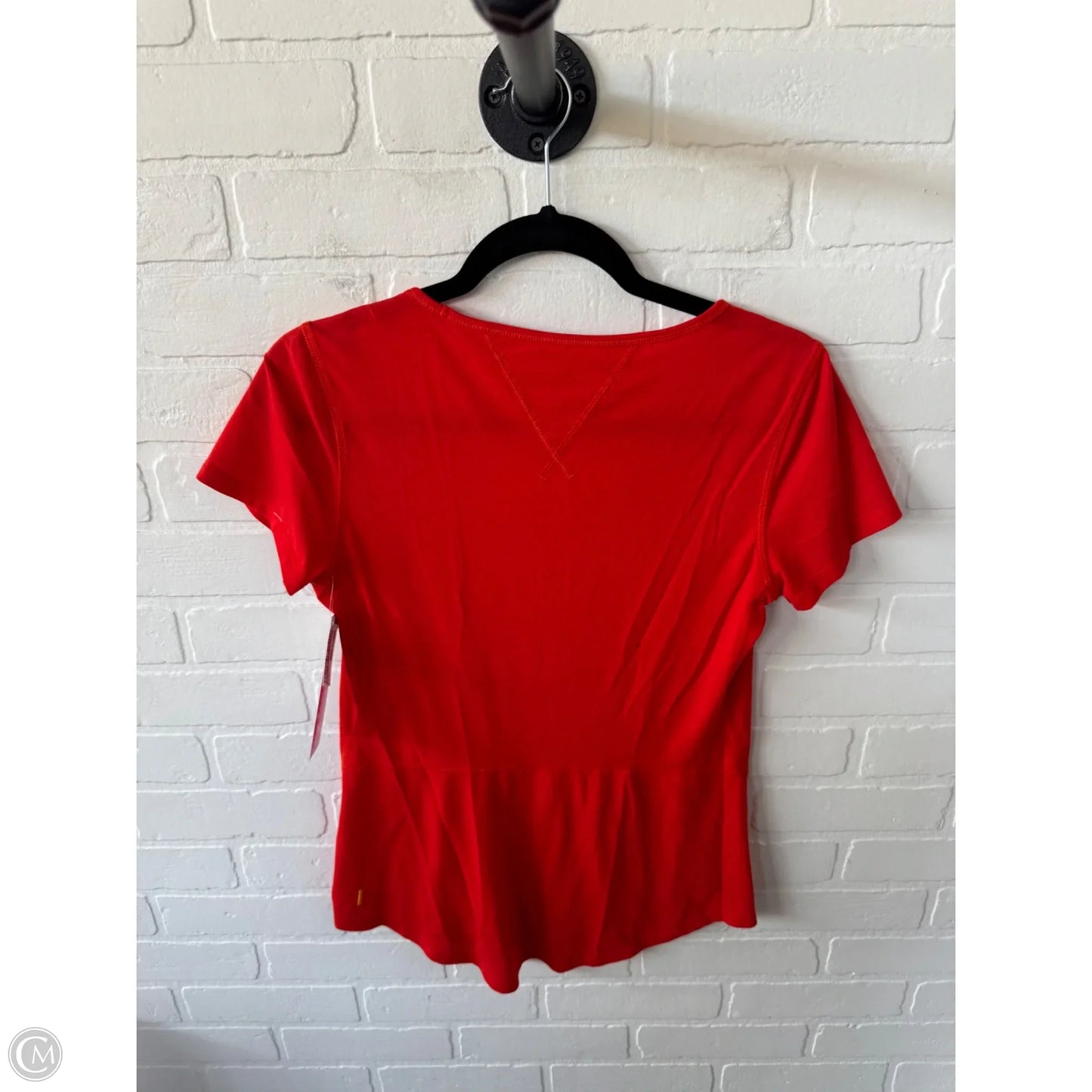 Athletic Top Short Sleeve By Lucy In Orange, Size: S
