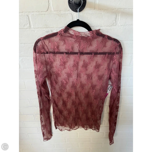 Top Long Sleeve By Free People In Pink, Size: Xl