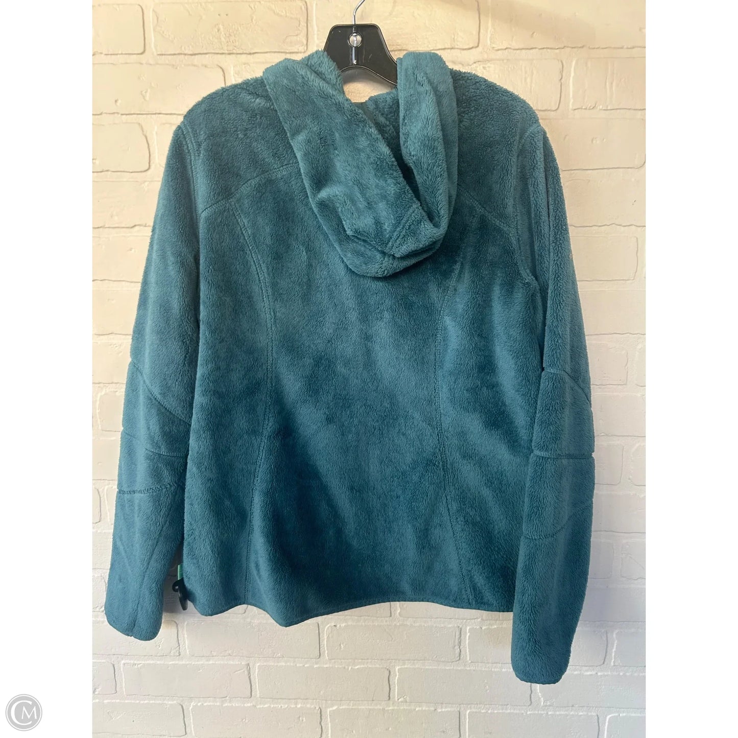 Jacket Fleece By Eddie Bauer In Blue, Size: L