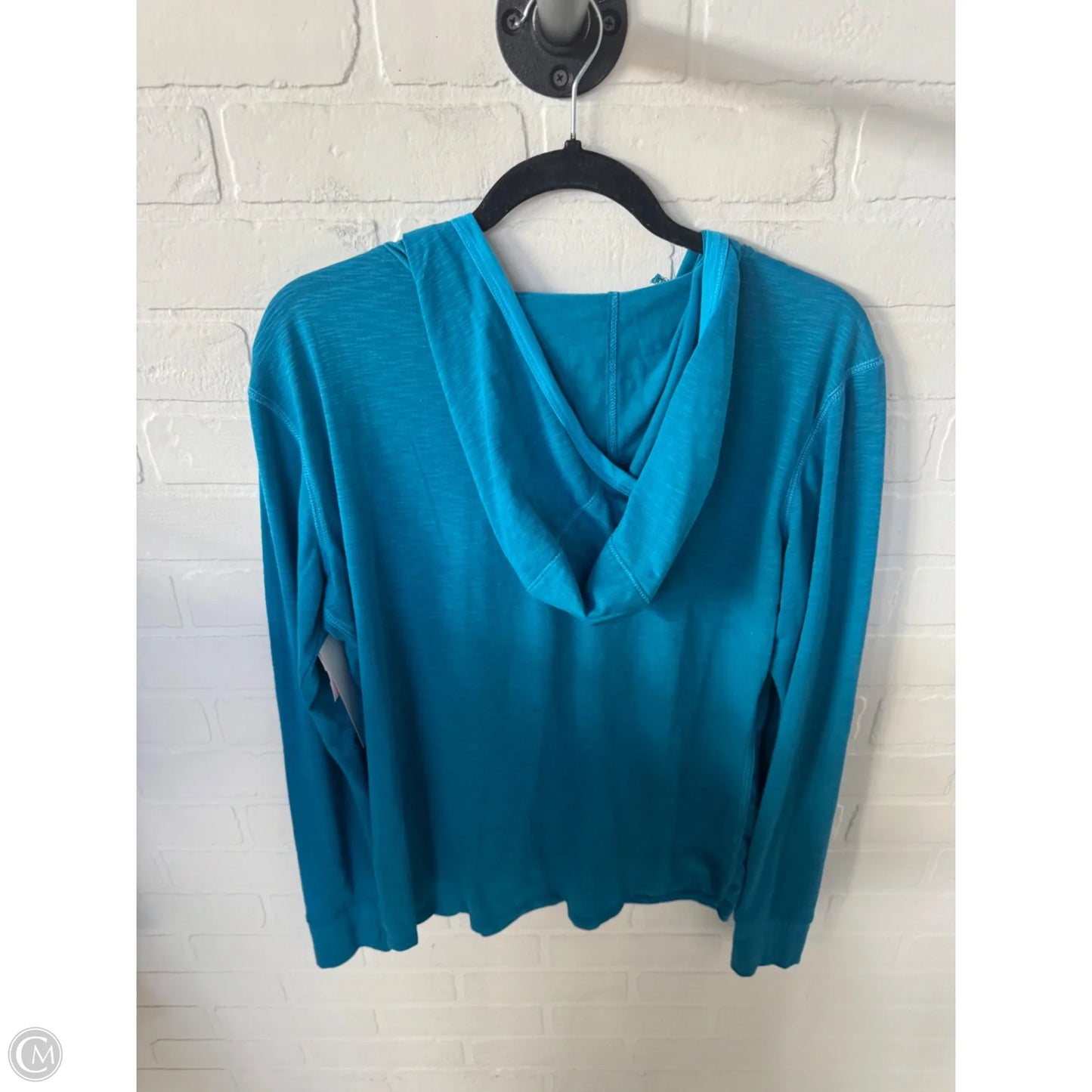 Athletic Top Long Sleeve Hoodie By Kuhl In Blue, Size: L