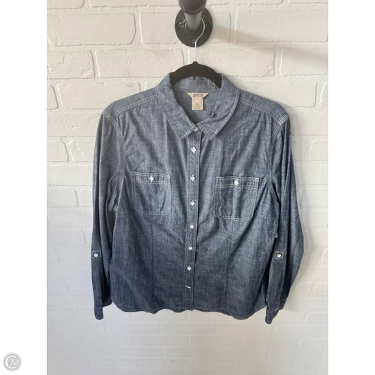 Top Long Sleeve By Duluth Trading In Blue, Size: Xl