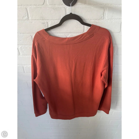 Sweatshirt Crewneck By Orvis In Orange, Size: L