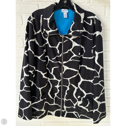 Jacket Other By Zenergy By Chicos In Black & White, Size: Xl