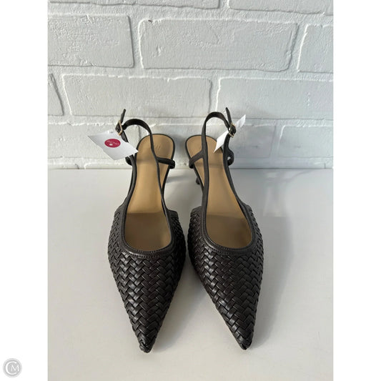 Shoes Heels Kitten By H&m In Brown, Size: 8