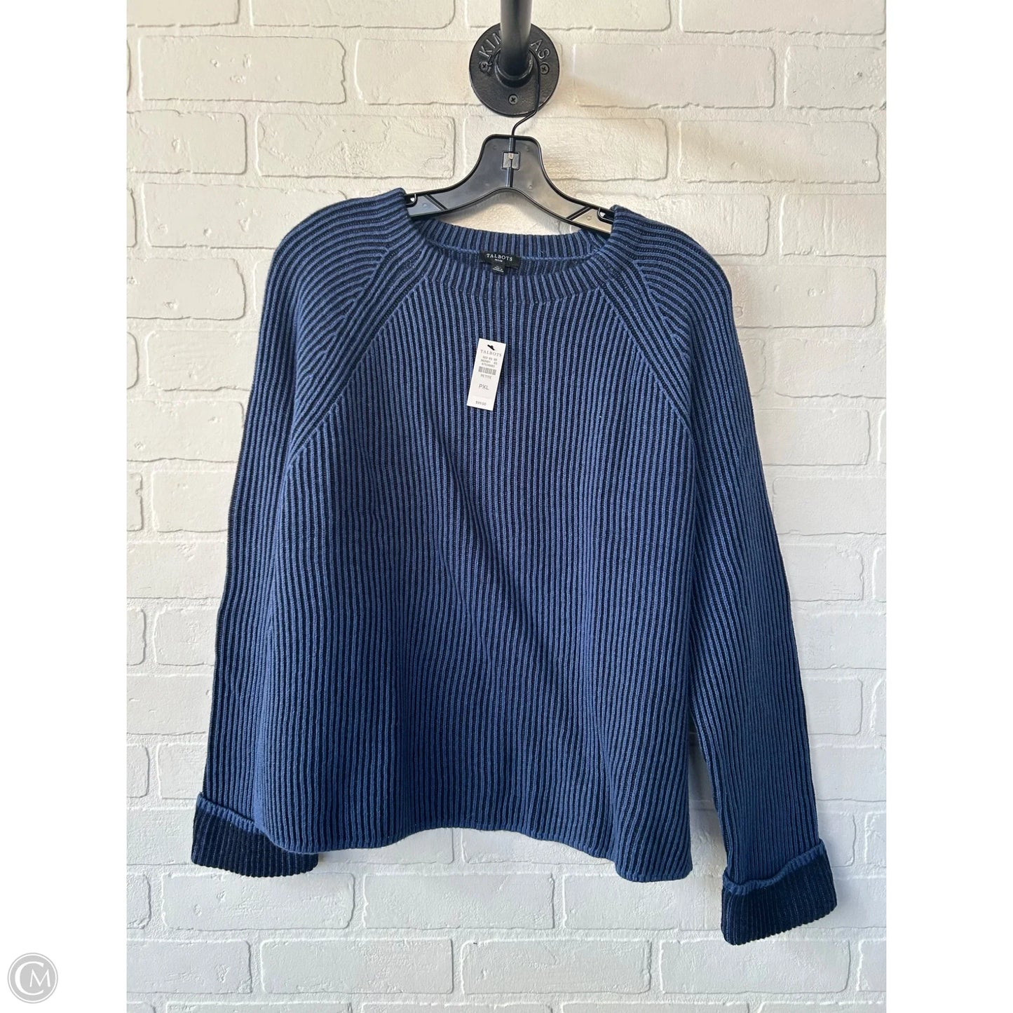 Sweater By Talbots In Blue, Size: Xlp