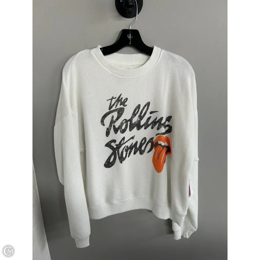 Sweatshirt Crewneck By American Eagle In White, Size: S