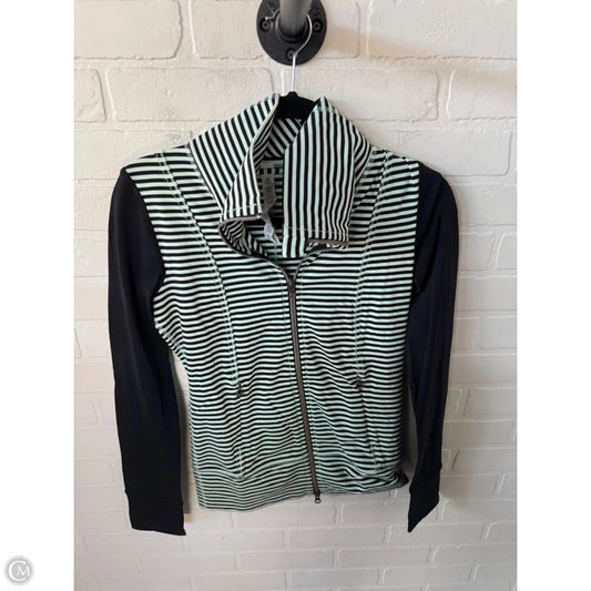 Athletic Jacket By Lululemon In Black & Green, Size: Xs