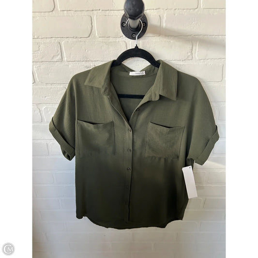 Top Short Sleeve By Timing In Green, Size: S