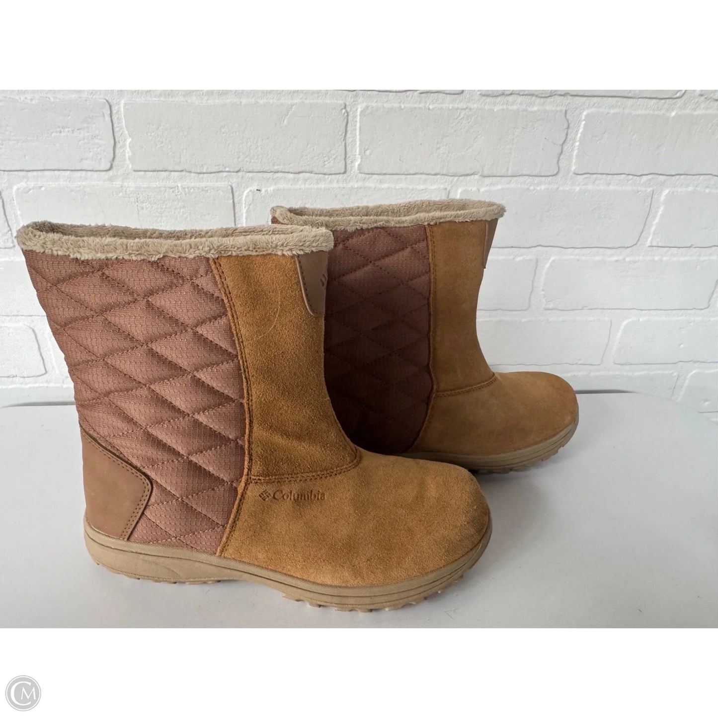 Boots Snow By Columbia In Tan, Size: 8.5