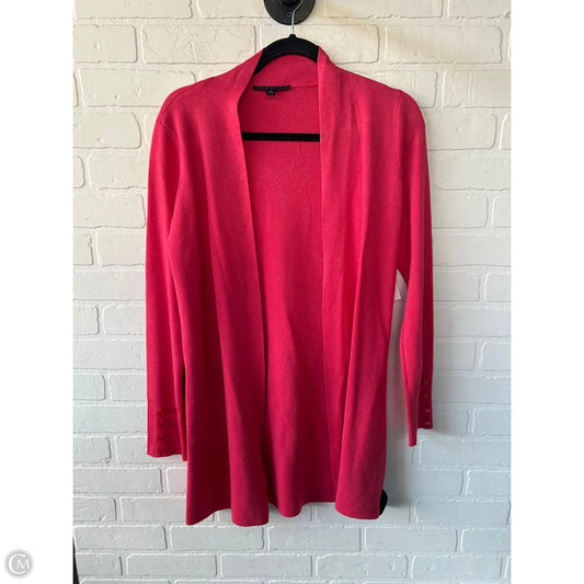 Sweater Cardigan By Cyrus Knits In Pink, Size: S