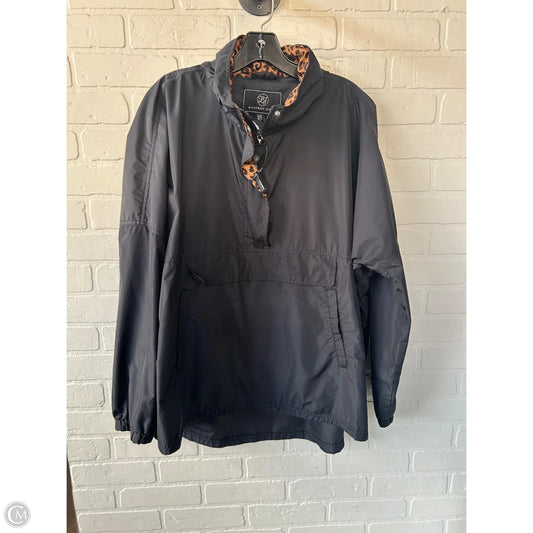 Jacket Windbreaker By Lauren James In Black, Size: Xxl