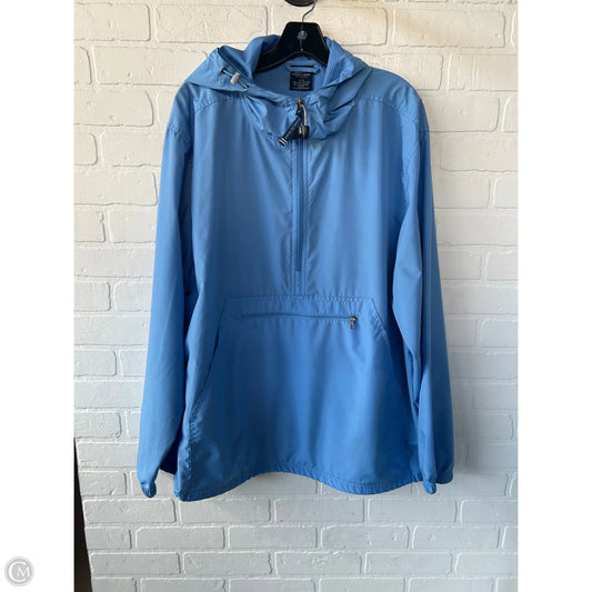 Jacket Windbreaker By Clothes Mentor In Blue, Size: Xl