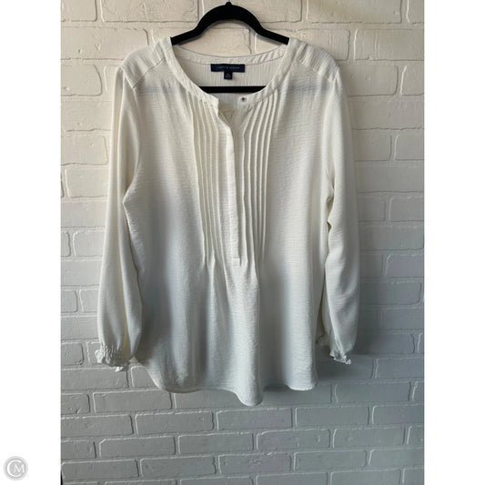 Top Long Sleeve By Tommy Hilfiger In White, Size: Xl