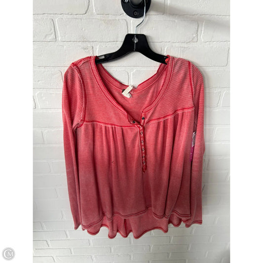 Top Long Sleeve By We The Free In Red, Size: M