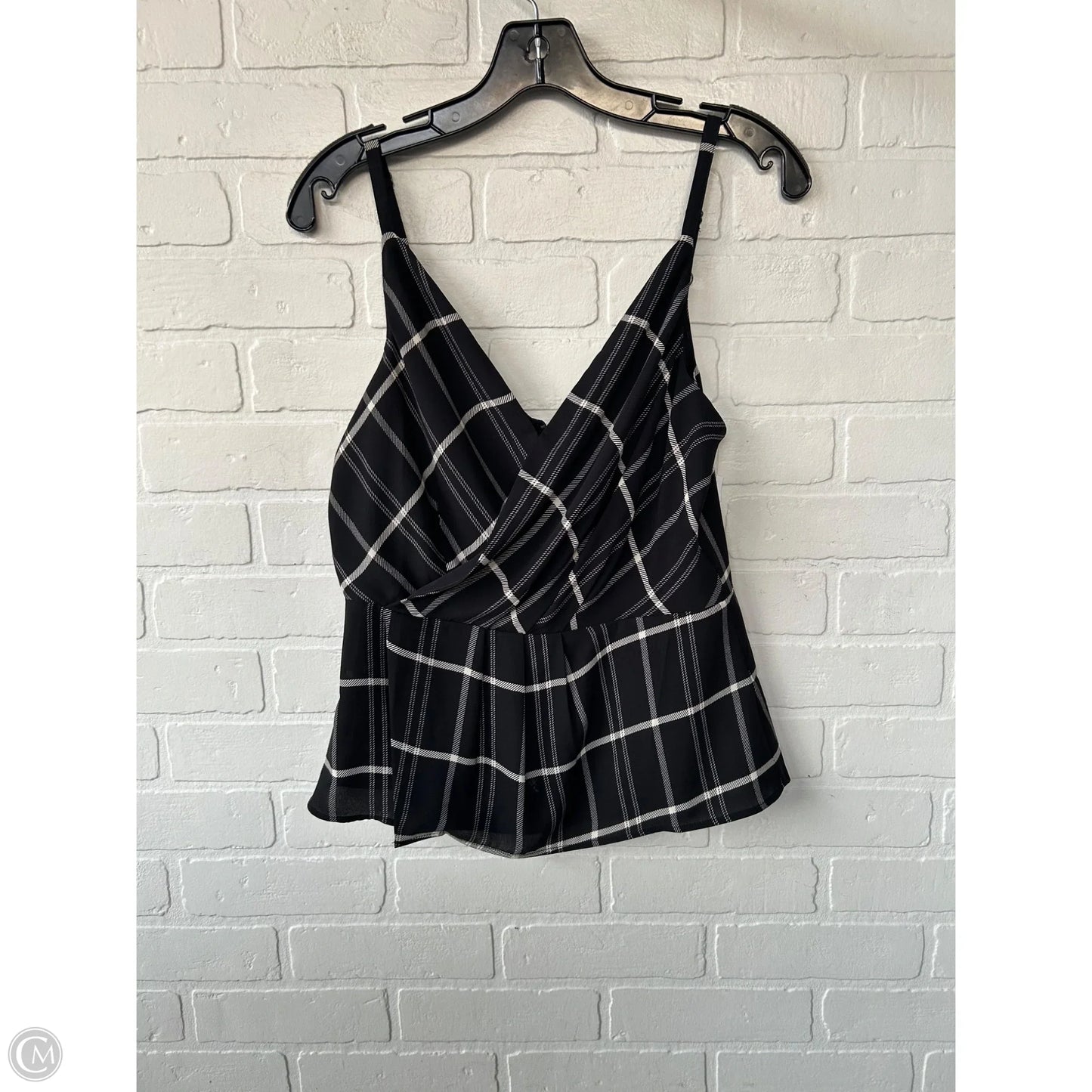 Top Sleeveless By Cabi In Black & Cream, Size: Xs