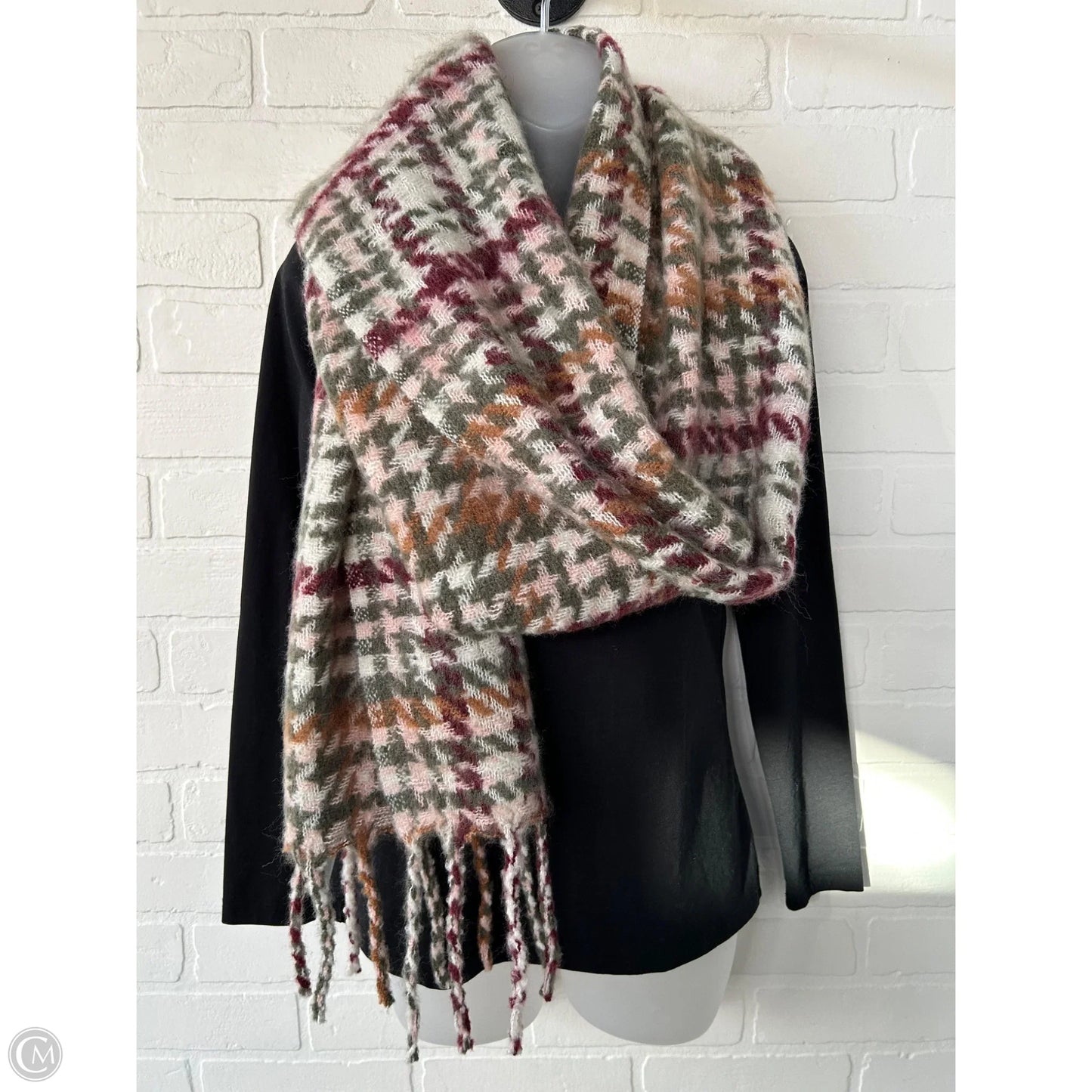 Scarf Winter By Steve Madden In Green & Red