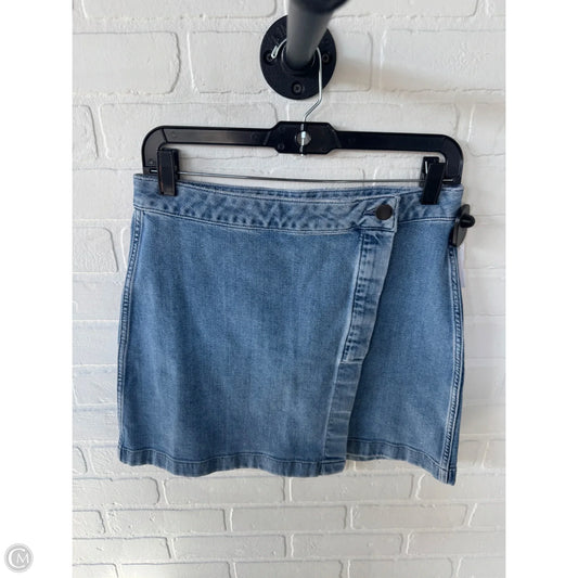 Skirt Mini & Short By Theory In Blue Denim, Size: 4