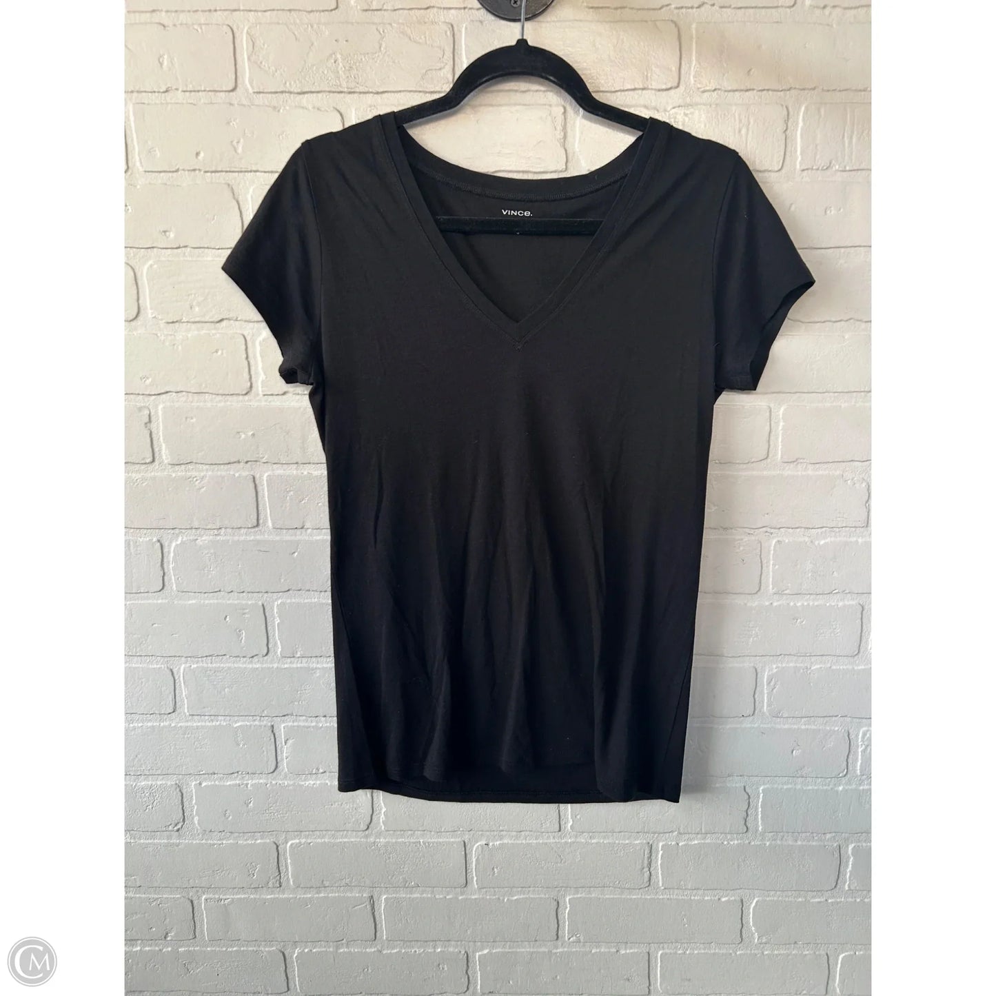 Top Short Sleeve Basic By Vince In Black, Size: S