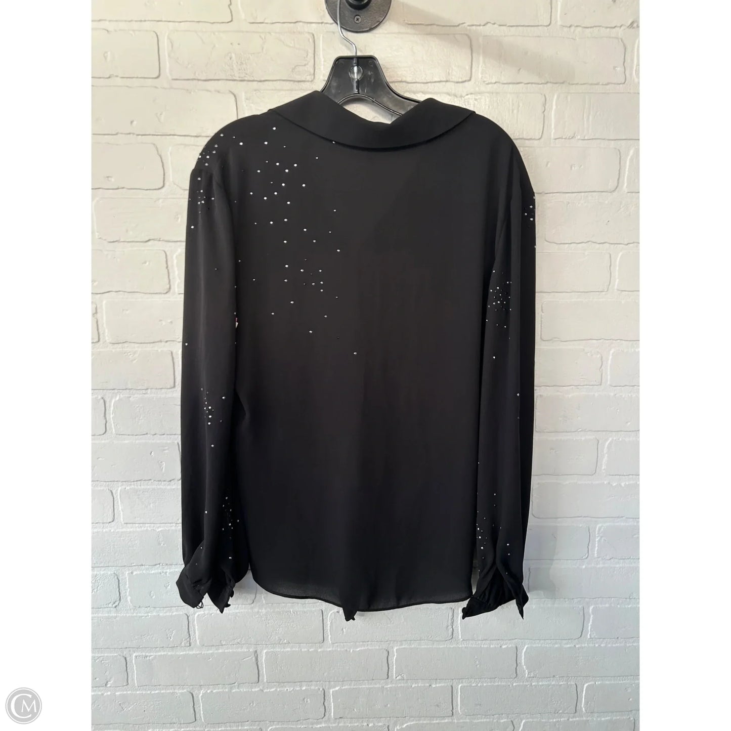 Top Long Sleeve By White House Black Market In Black, Size: Xs