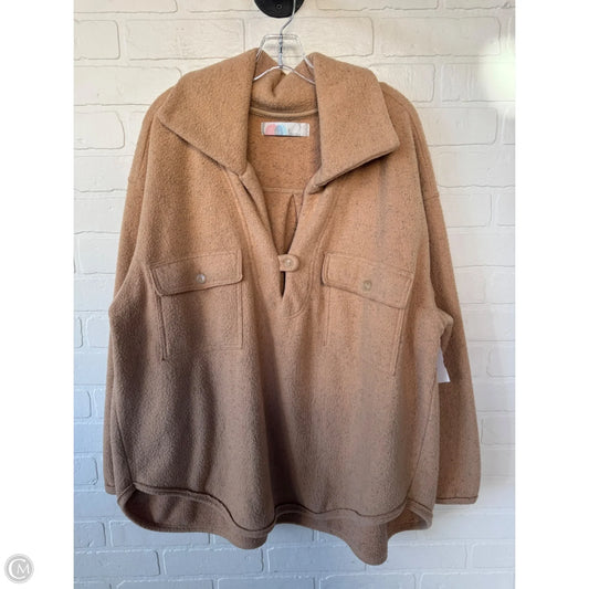 Top Long Sleeve By Free People In Tan, Size: L