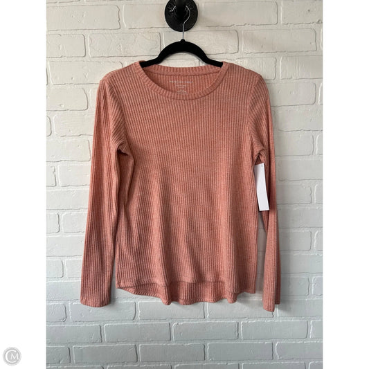 Top Long Sleeve By American Eagle In Orange, Size: S