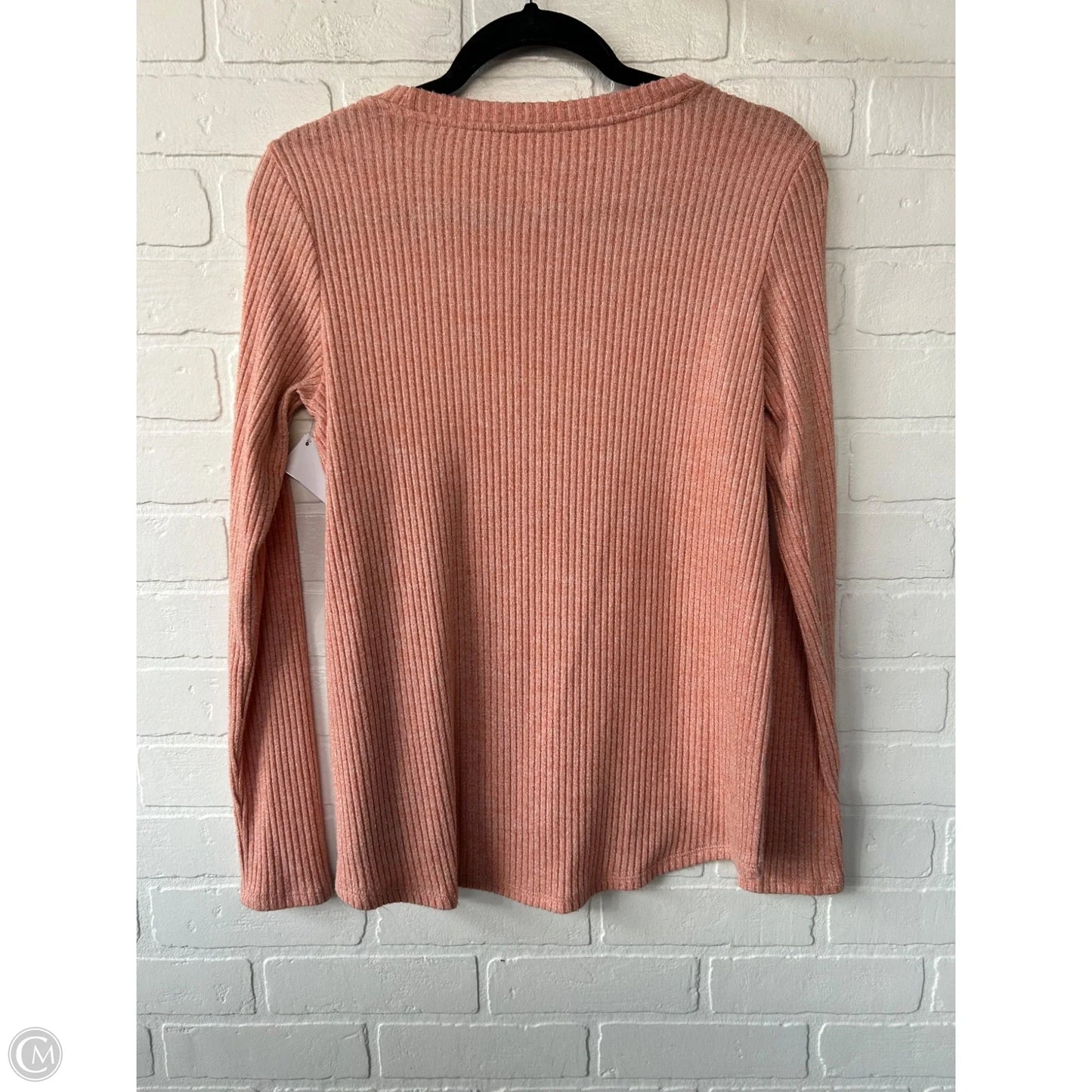 Top Long Sleeve By American Eagle In Orange, Size: S