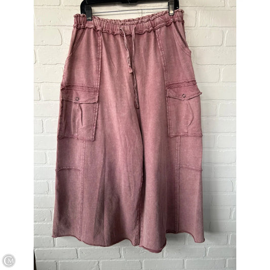 Pants Cropped By Three Bird Nest In Pink, Size: 16