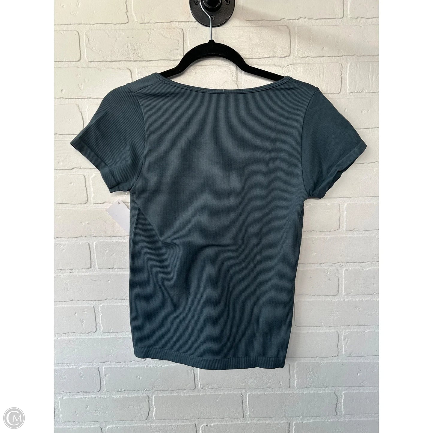 Top Short Sleeve Basic By Bke In Blue, Size: L