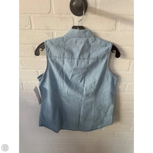 Top Sleeveless By J. Crew In Blue, Size: M