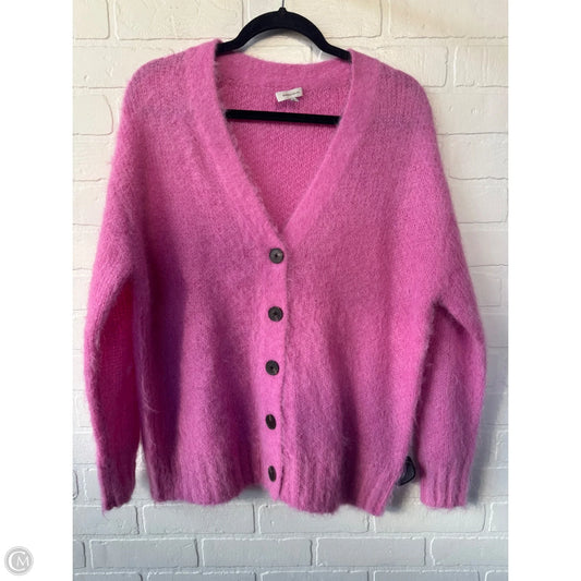 Sweater Cardigan By Rebecca Taylor In Pink, Size: Xs