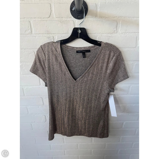 Top Short Sleeve By White House Black Market In Gold, Size: S