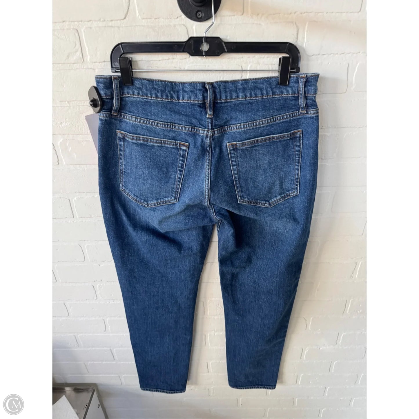 Jeans Straight By Frame In Blue Denim, Size: 10