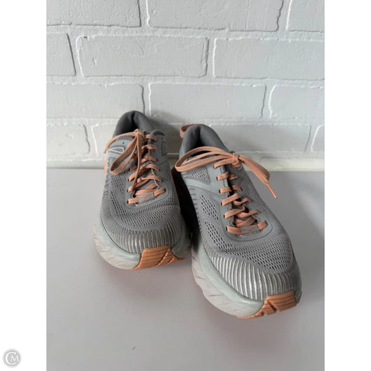 Shoes Athletic By Hoka In Grey, Size: 7.5