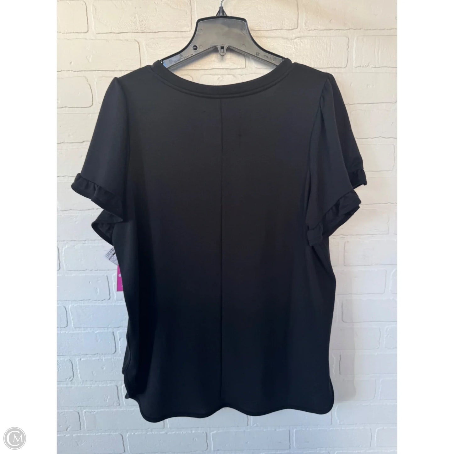 Top Short Sleeve By Cupio In Black, Size: 1x