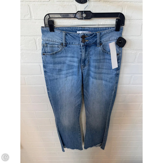 Jeans Cropped By Cabi In Blue Denim, Size: 2
