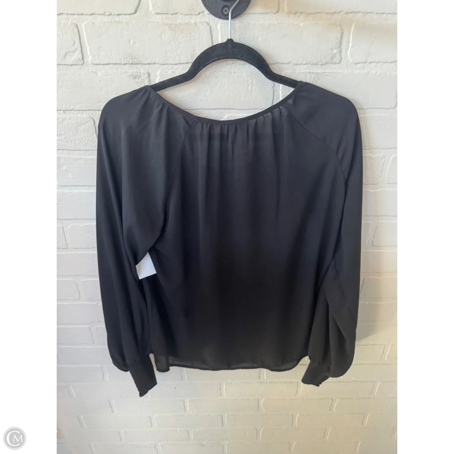 Top Long Sleeve By Cabi In Black, Size: S